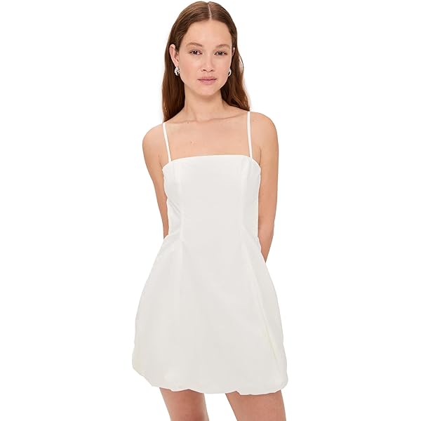 Rebecca Vallance Women's Esther Strap Mini Dress, Ivory Rebecca Vallance Women's Esther Strap Mini Dress, Ivory